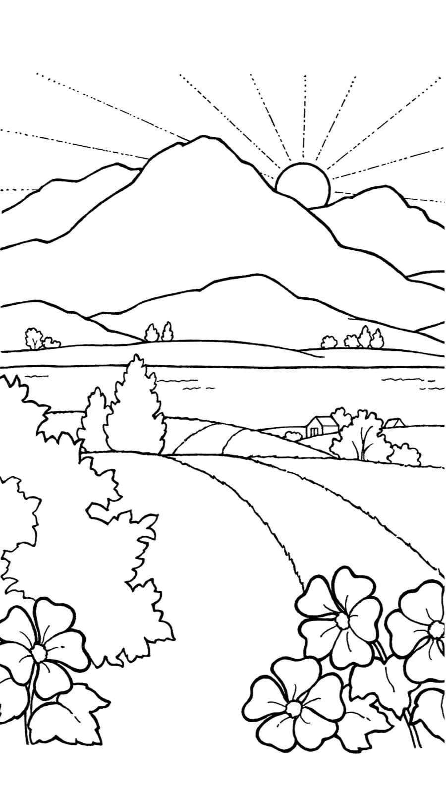17+ Montaña para colorear para imprimir: ¡para pequeños exploradores!
