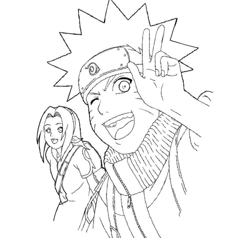 Coloriage Naruto 34