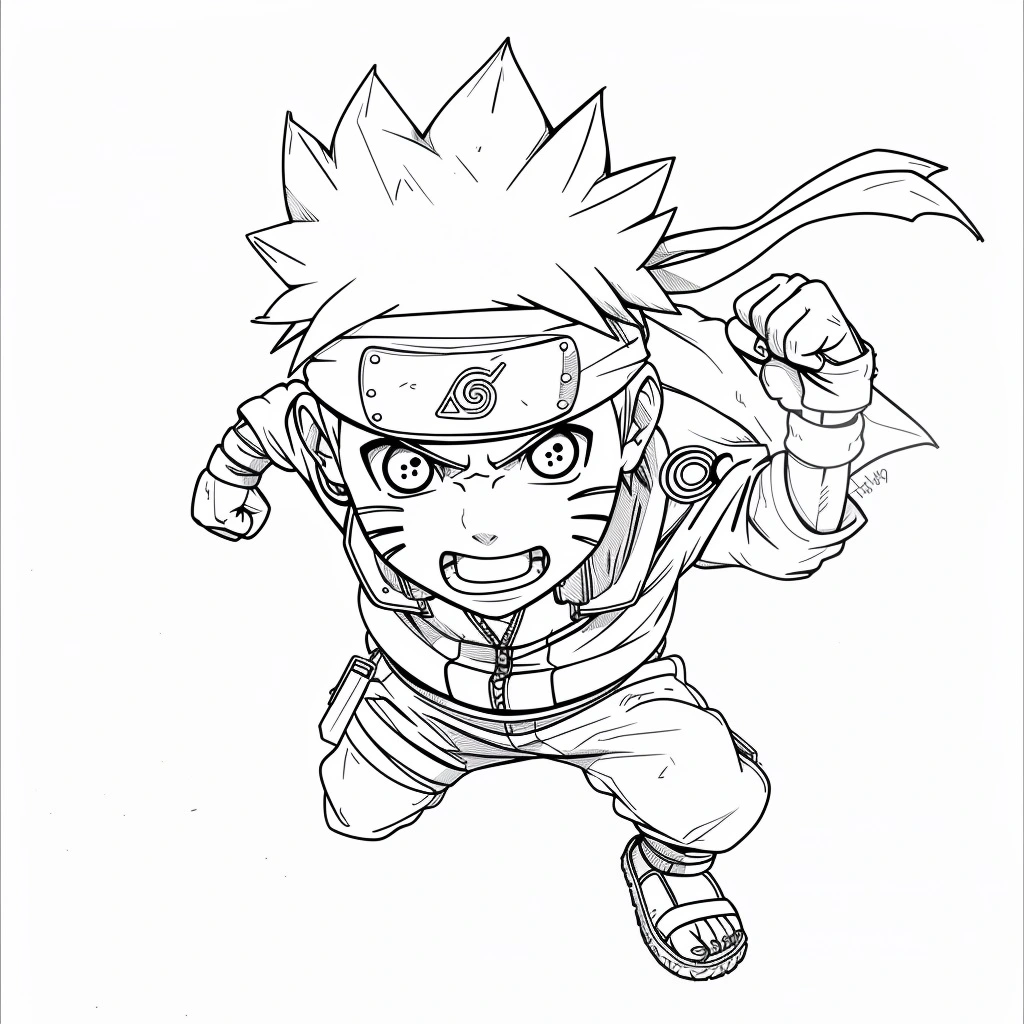 Coloriage Naruto 4