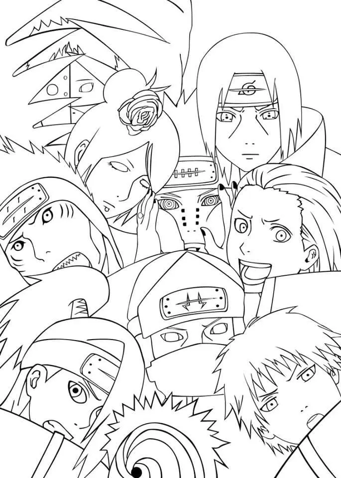 Coloriage Naruto 50