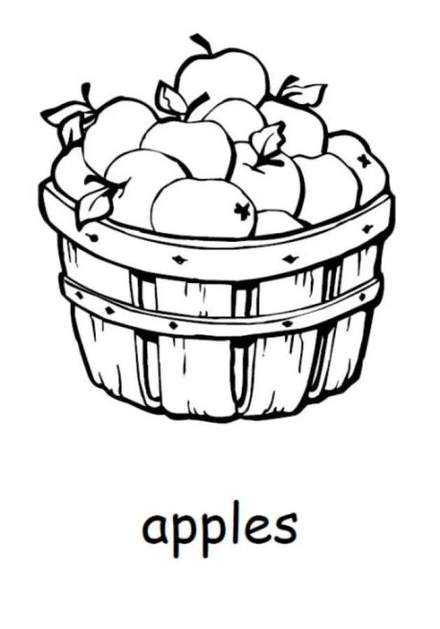 Coloriage Pommes 50