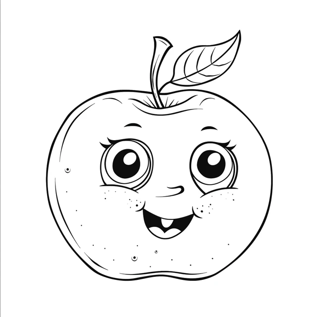 Coloriage Pommes 1