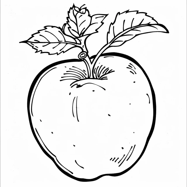 Coloriage Pommes 7