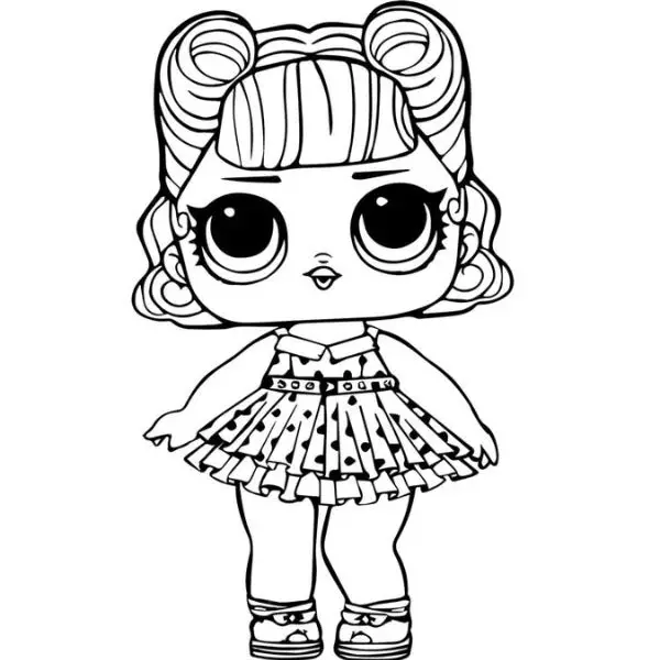 39+ Muñecas LOL para colorear PDF gratuito en línea