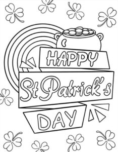 56 Coloriage Fête De La Saint Patrick Gratuit chez ColoriageVIP