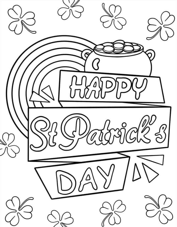 Coloriage Saint Patrick 12