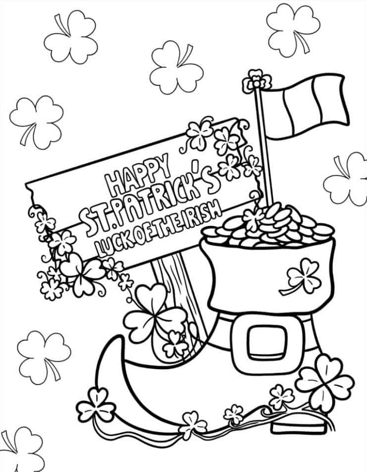 Coloriage Saint Patrick 13