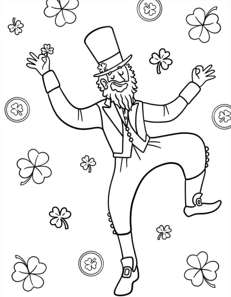 Coloriage Saint Patrick 8