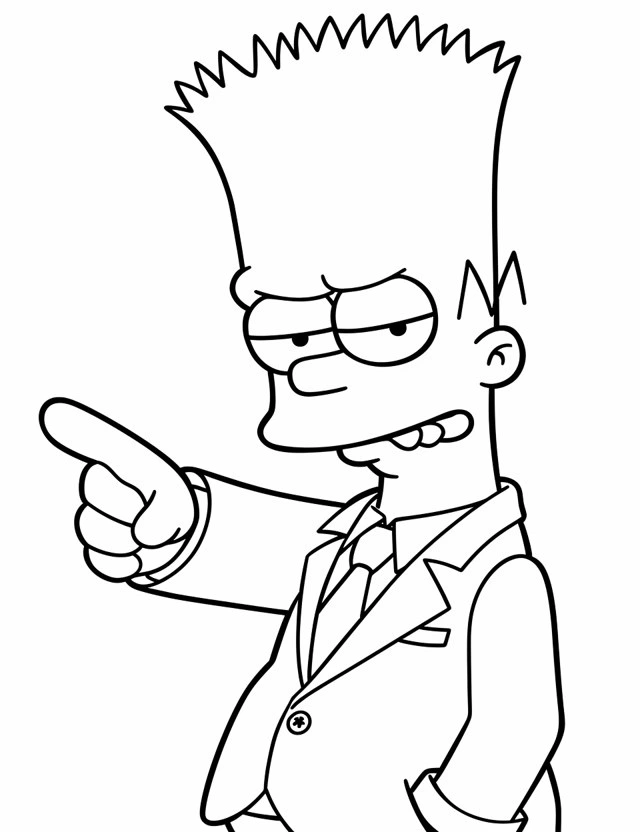 Coloriage Simpson 10