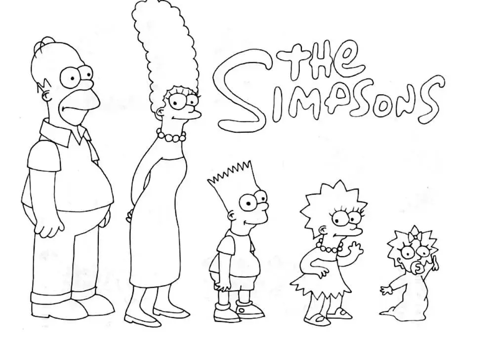 Coloriage Simpson 11