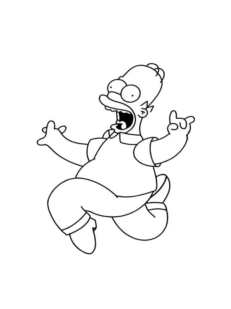 Coloriage Simpson 15