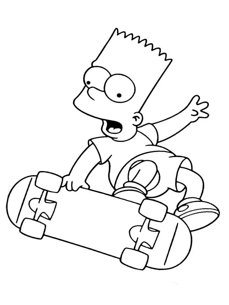 Coloriage Simpson 13