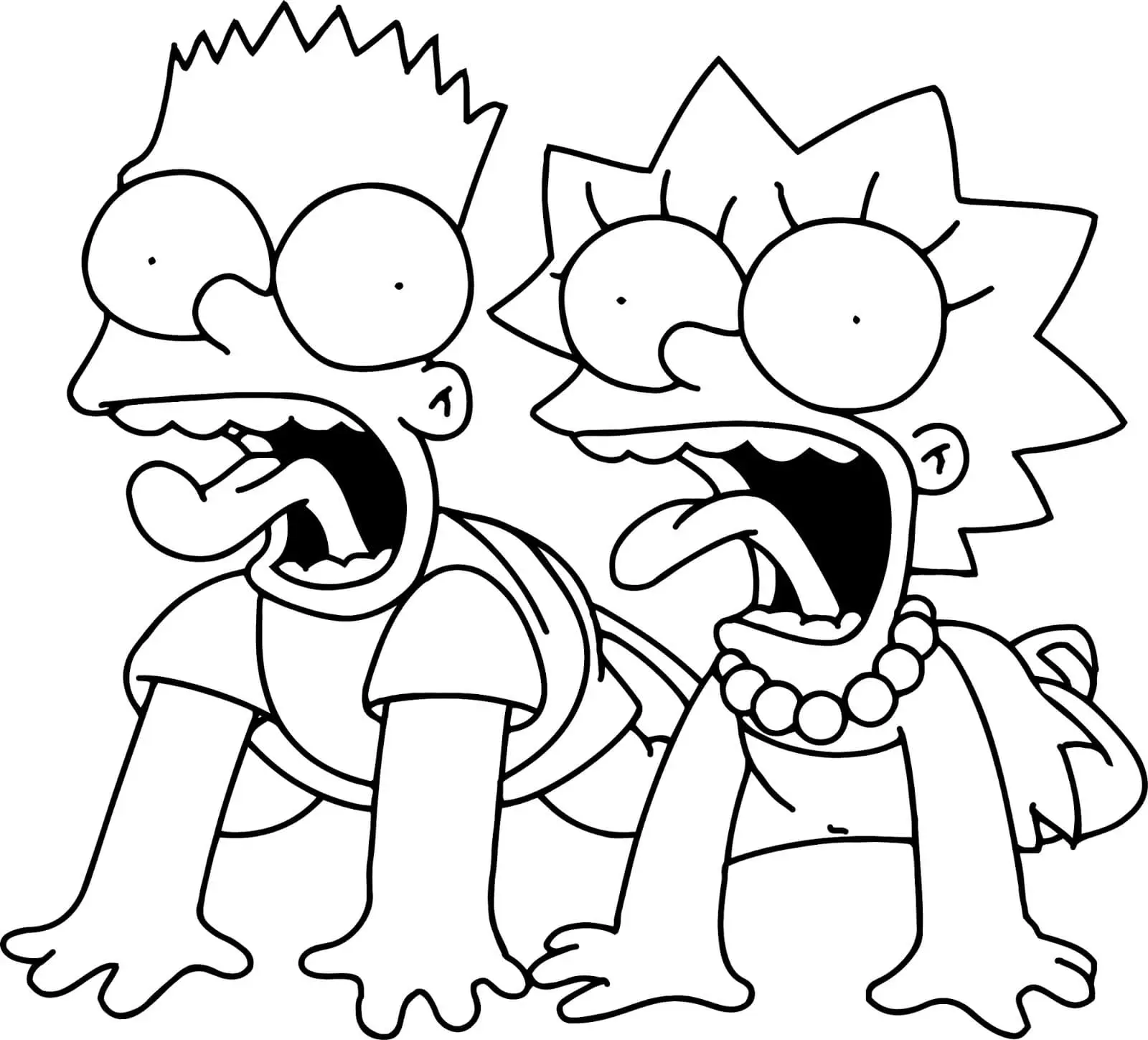 Coloriage Simpson 17