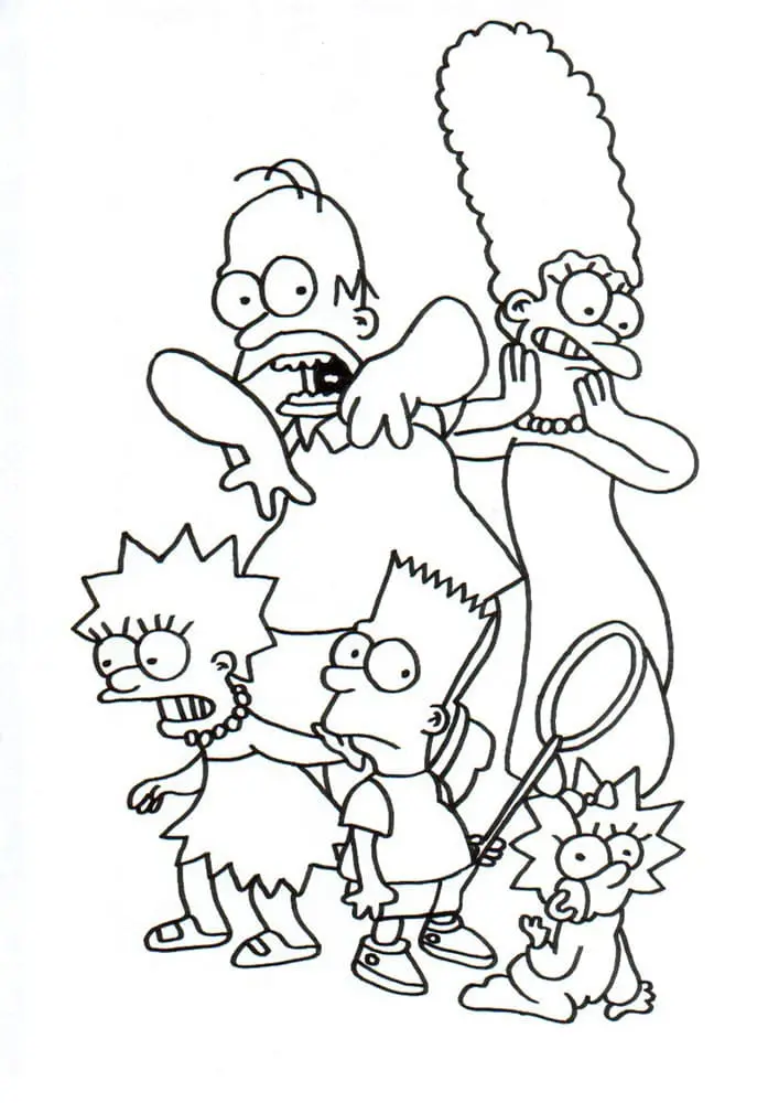 Coloriage Simpson 23