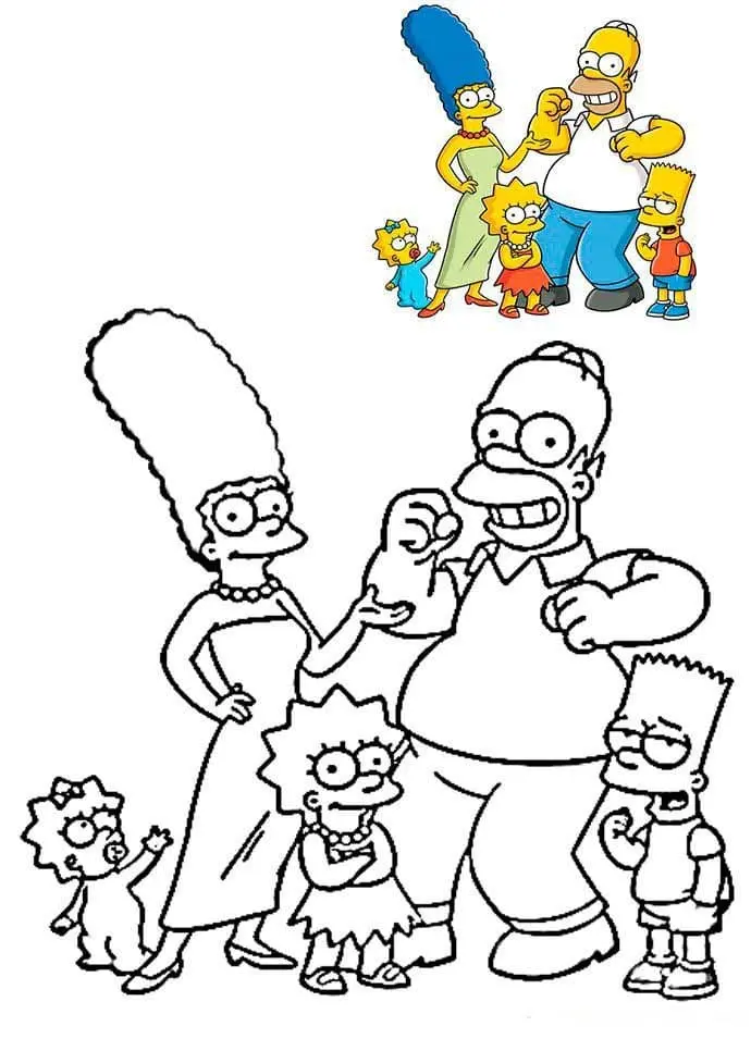 Coloriage Simpson 24