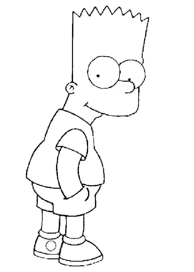 Coloriage Simpson 27