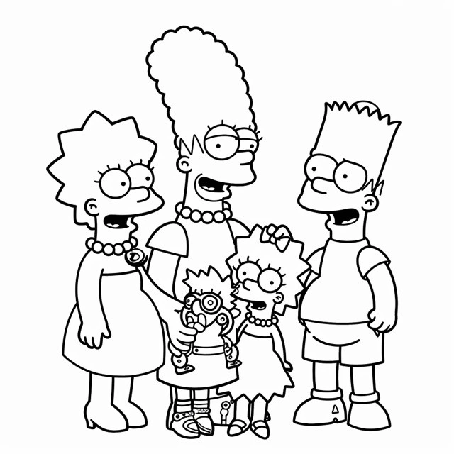 Coloriage Simpson 2