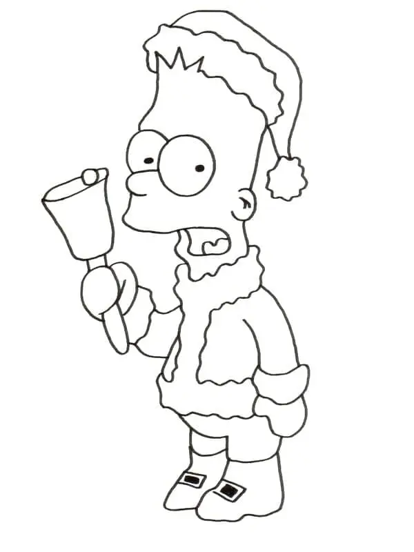 Coloriage Simpson 29