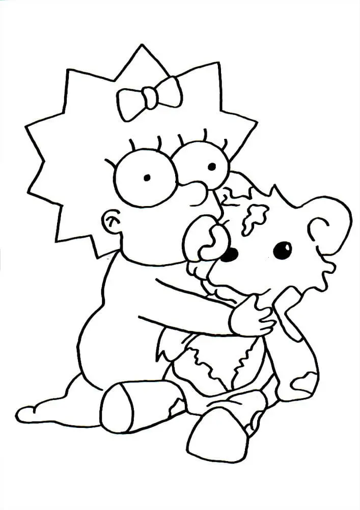 Coloriage Simpson 33