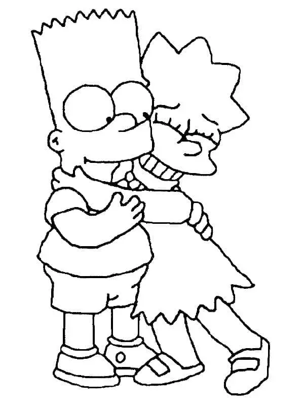 Coloriage Simpson 31