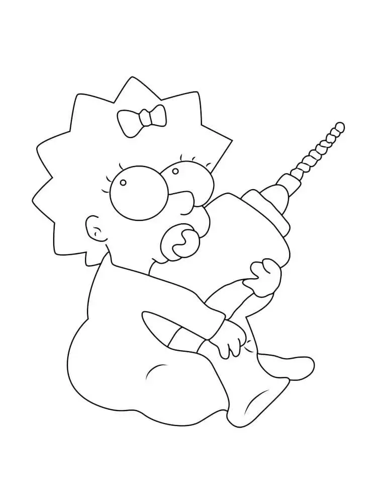 Coloriage Simpson 18