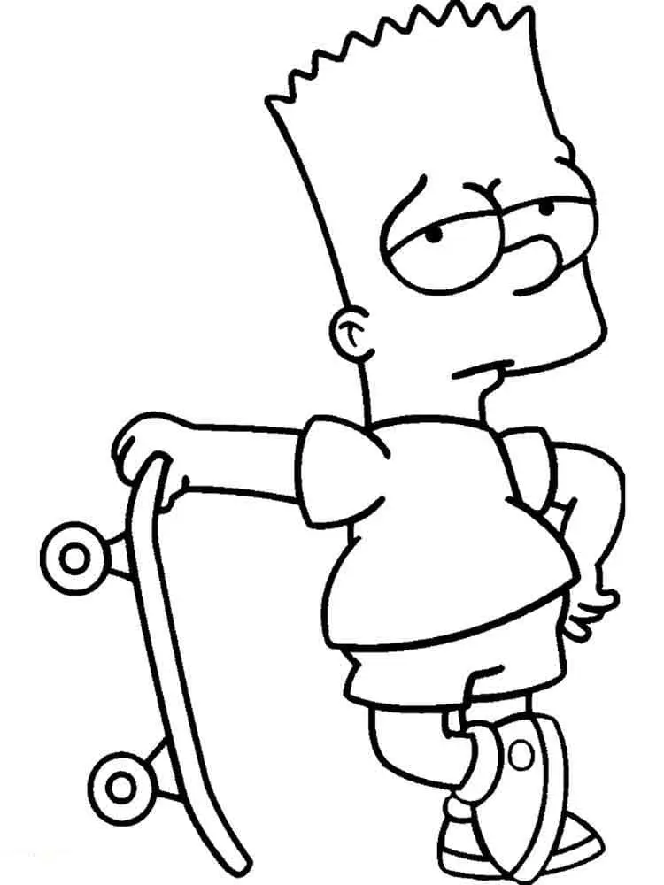 Coloriage Simpson 37