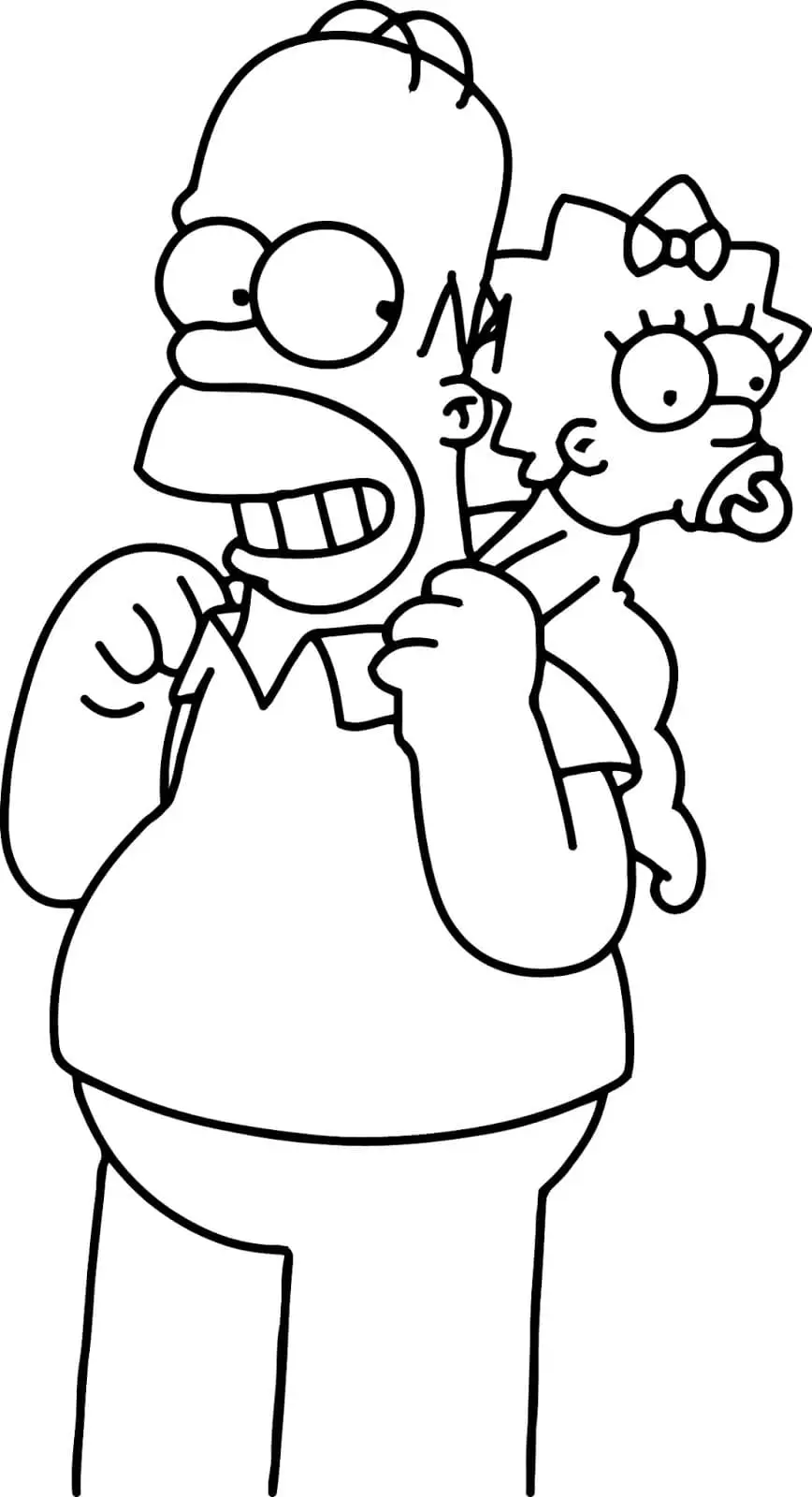 Coloriage Simpson 36