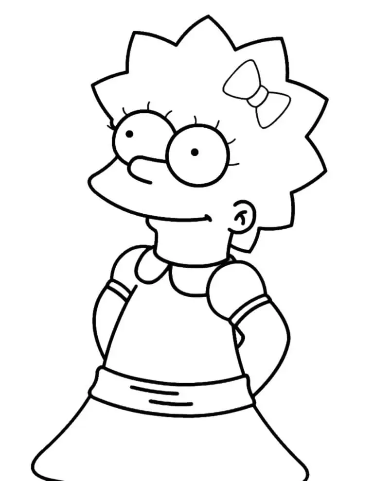 Coloriage Simpson 19