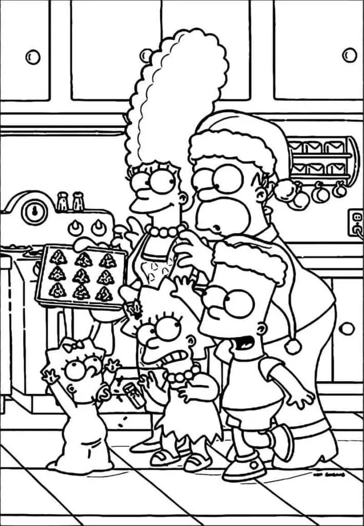 Coloriage Simpson 55