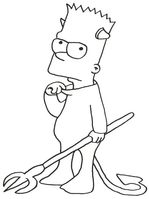 Coloriage Simpson 49