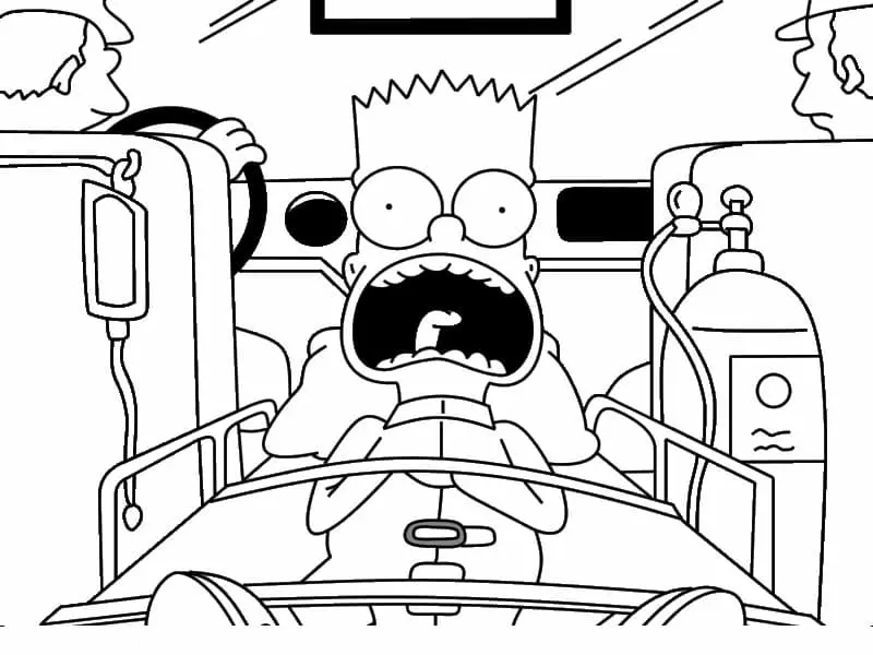 Coloriage Simpson 46