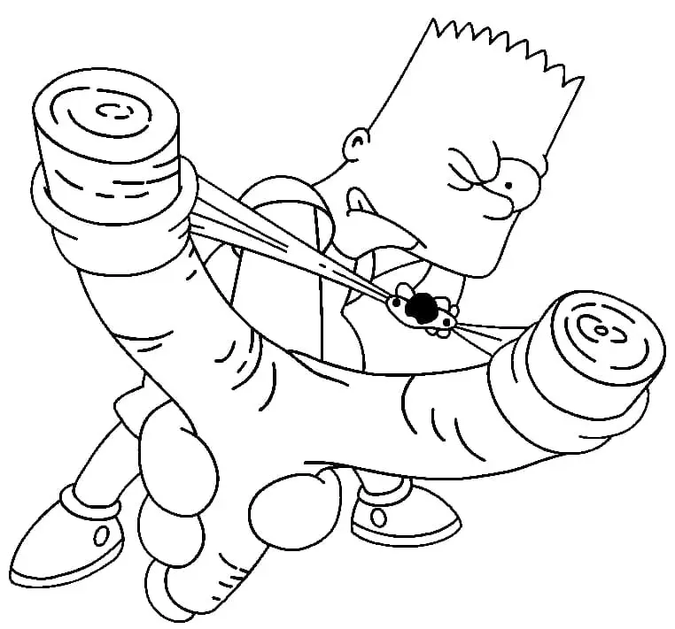 Coloriage Simpson 47