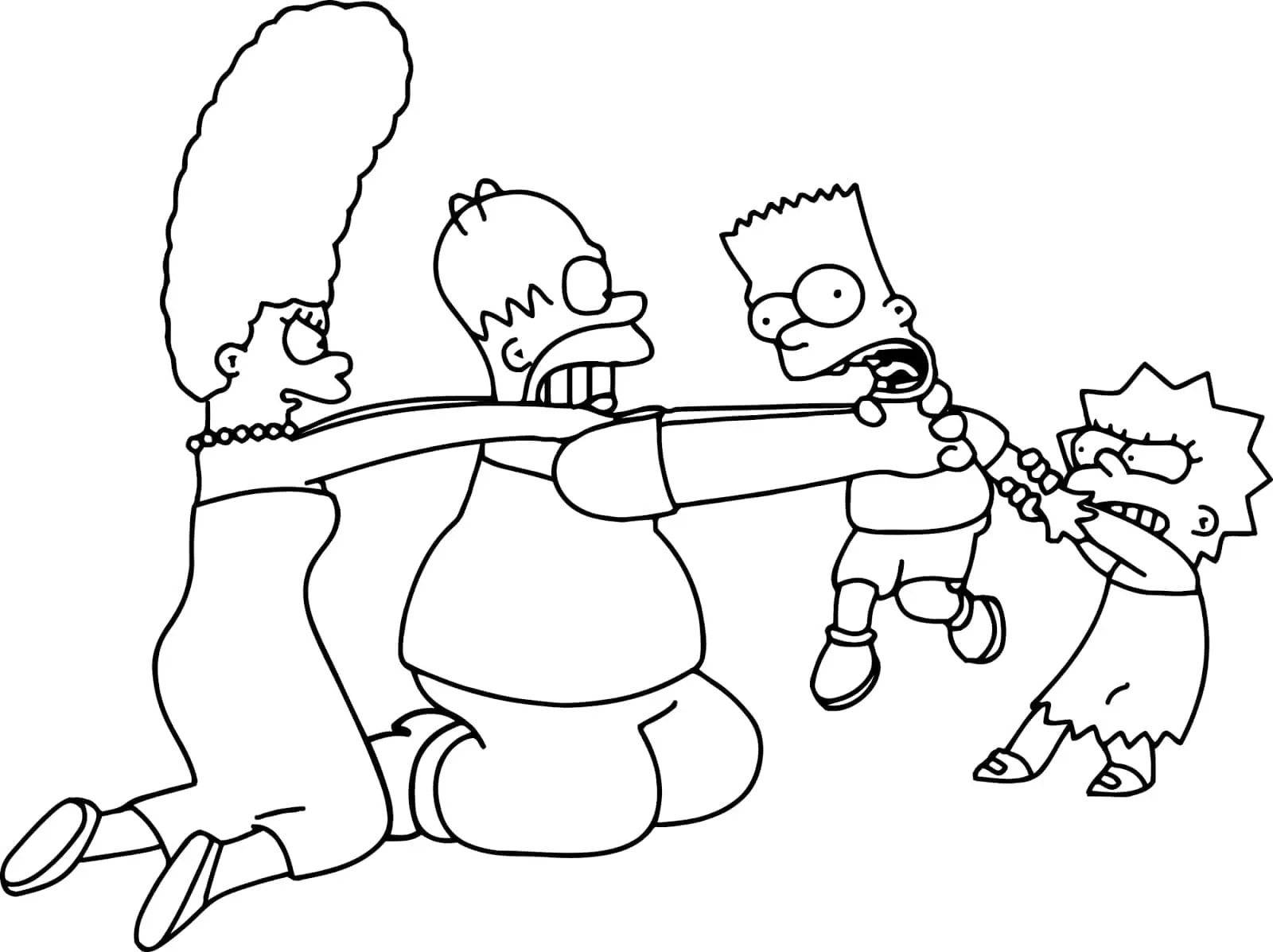 Coloriage Simpson 43