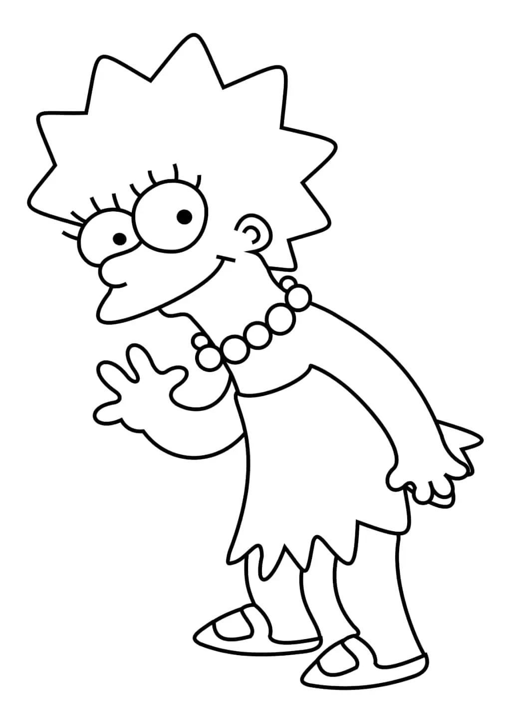 Coloriage Simpson 38