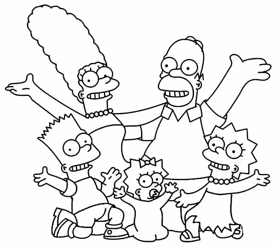 Coloriage Simpson 40