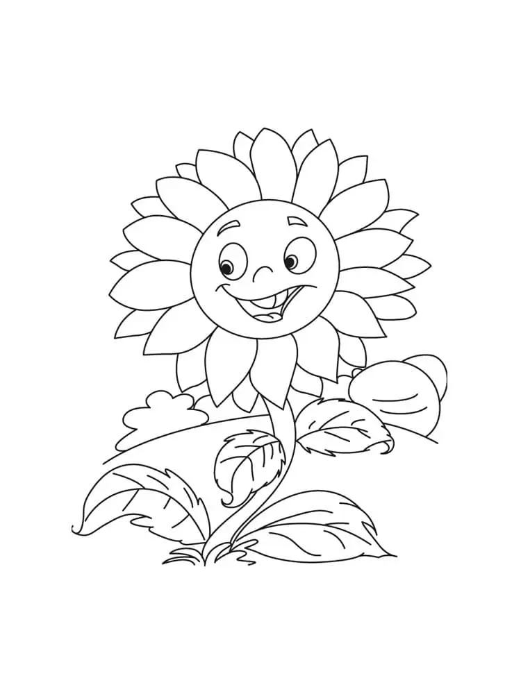 Coloriage Tournesol 3