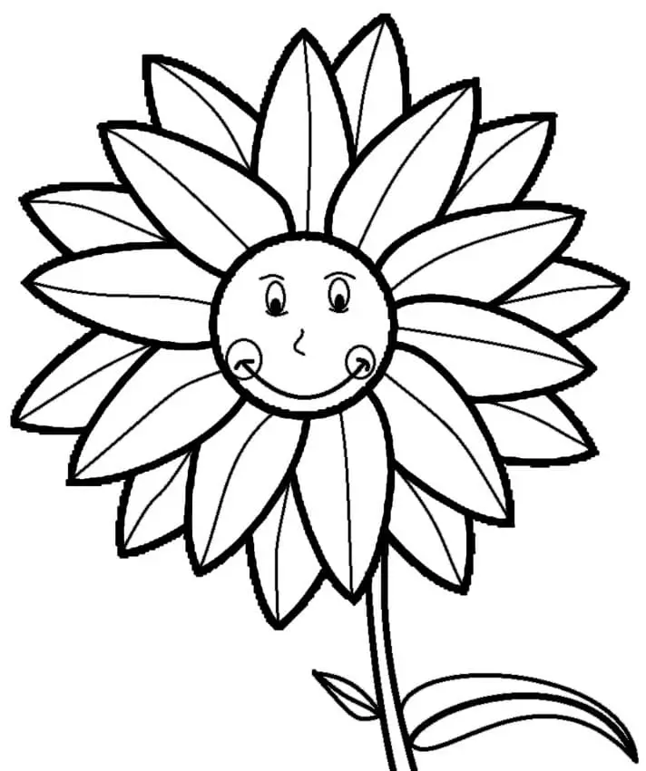 Coloriage Tournesol 2