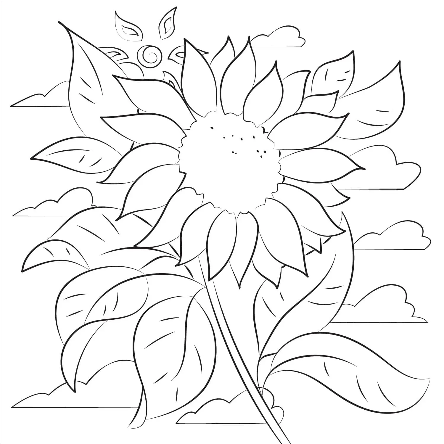 Coloriage Tournesol 34