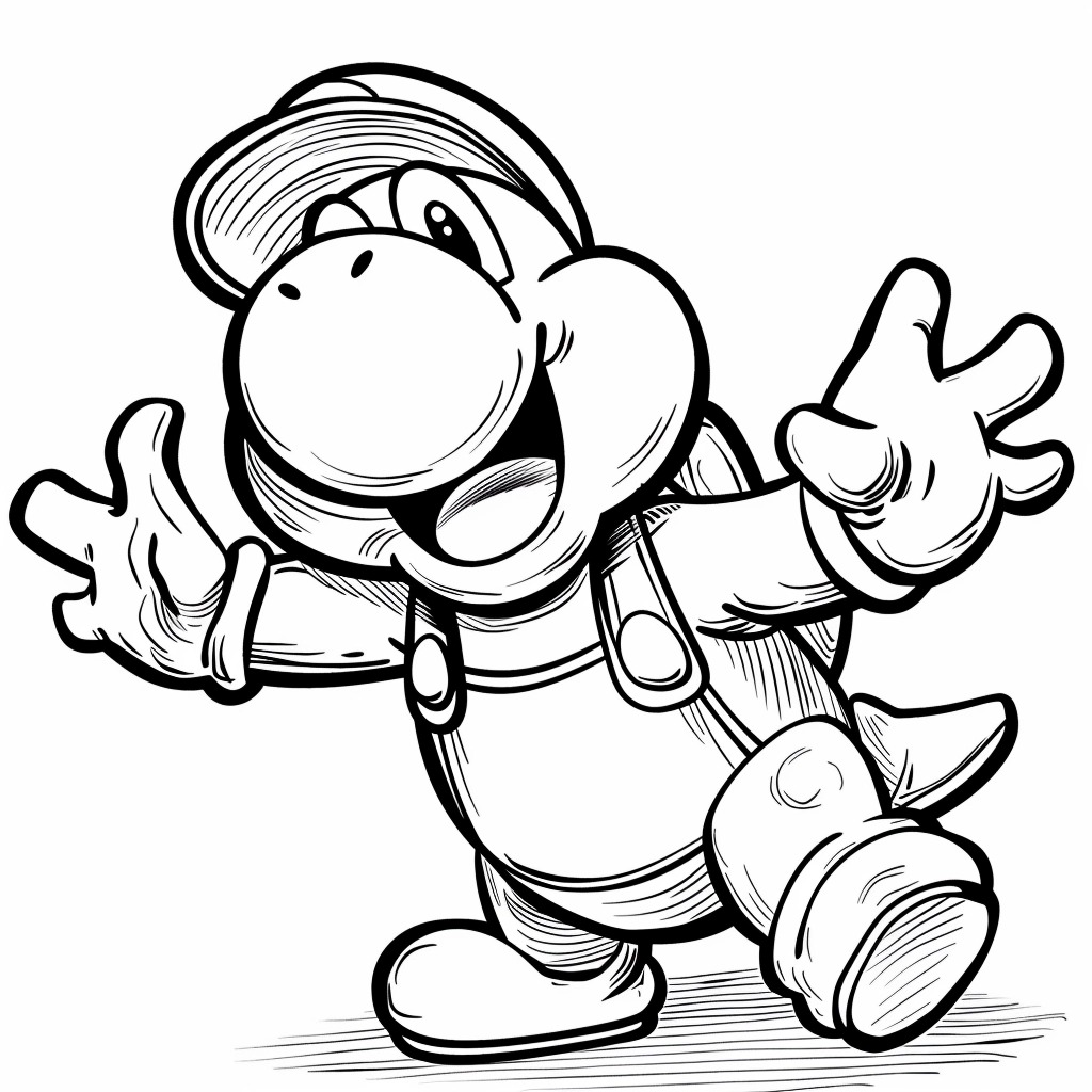 Coloriage Yoshi 49