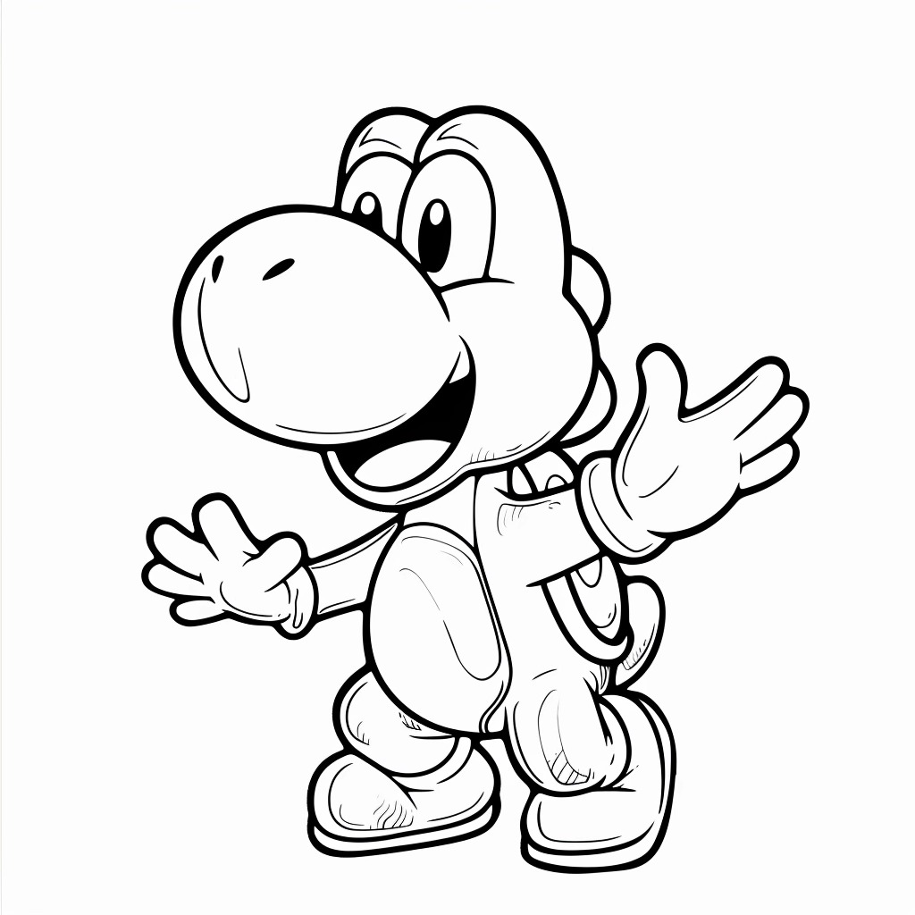 Coloriage Yoshi 38