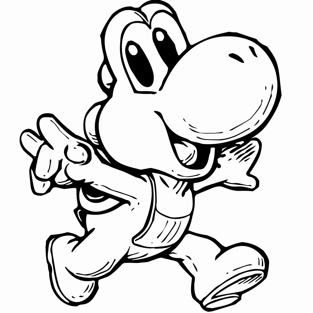 Coloriage Yoshi 48