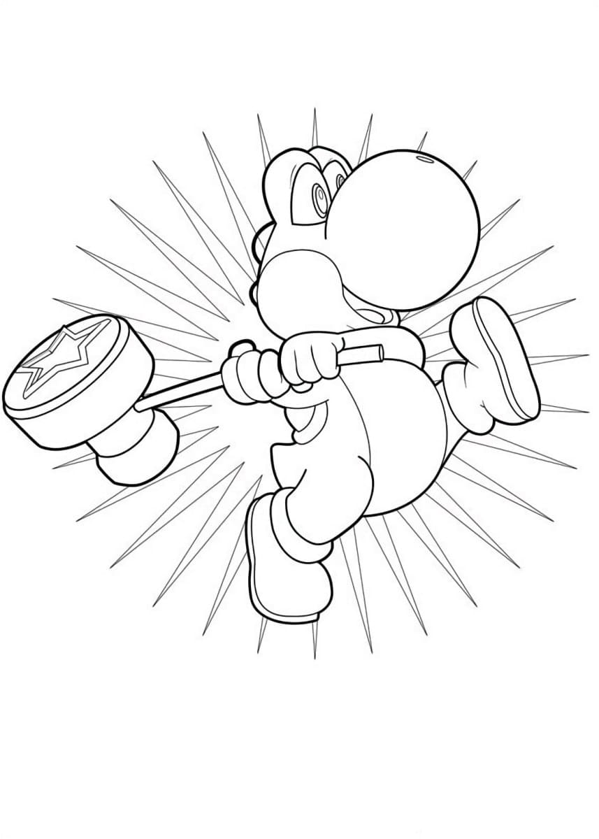 Coloriage Yoshi 30