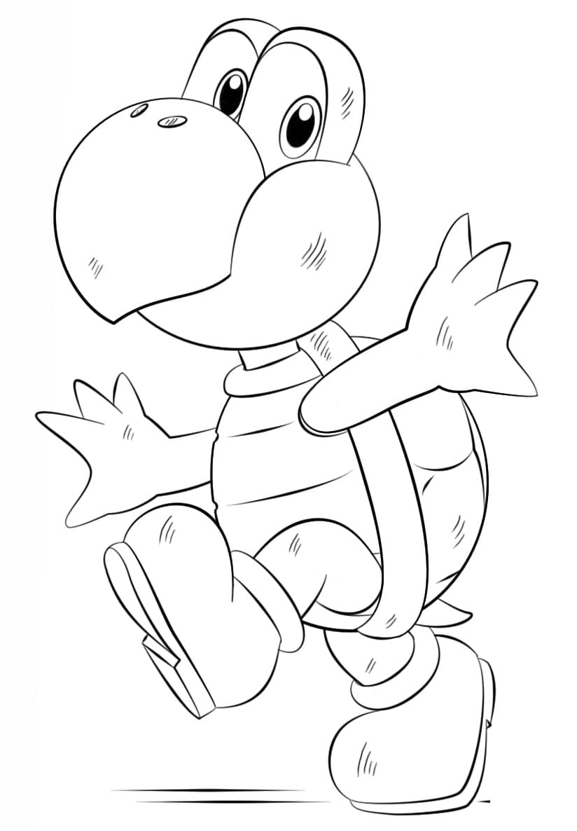 Coloriage Yoshi 28