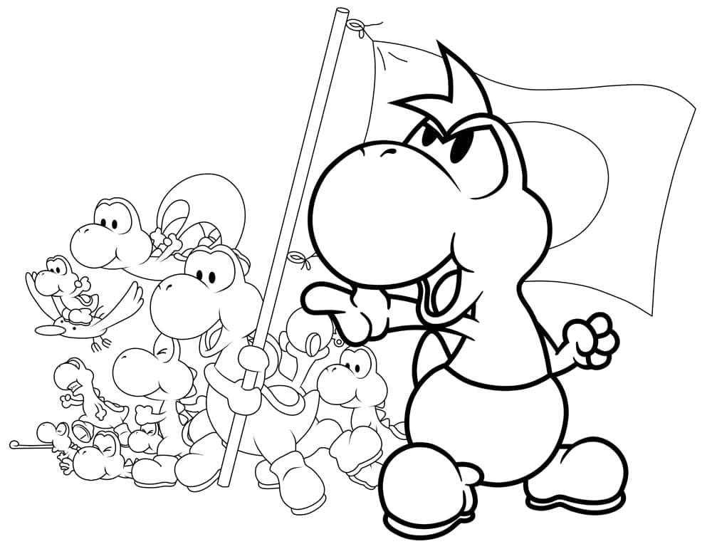 Coloriage Yoshi 26