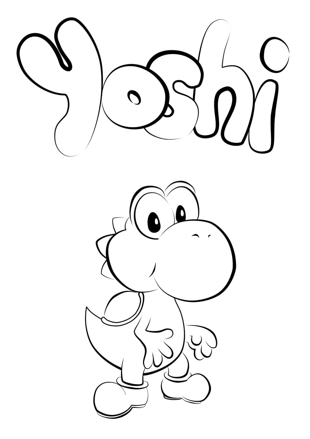 Coloriage Yoshi 24