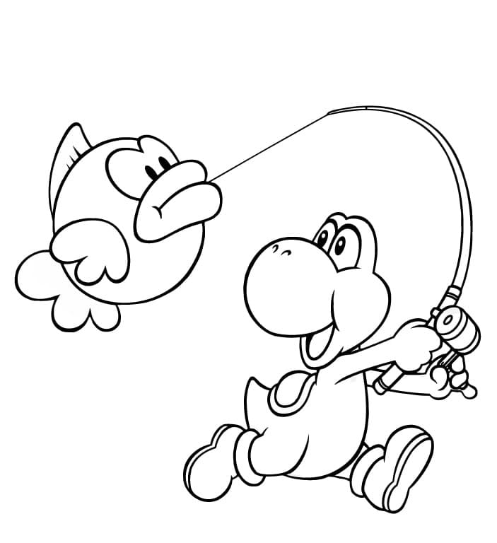 Coloriage Yoshi 22