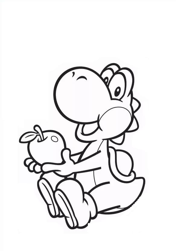 Coloriage Yoshi 19