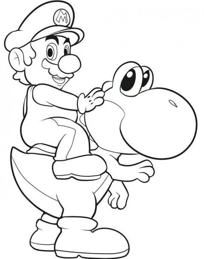 Coloriage Yoshi 20