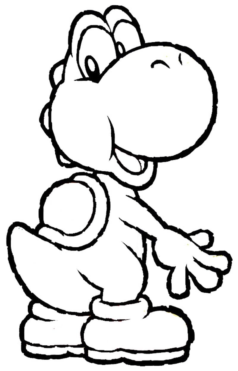 Coloriage Yoshi 14