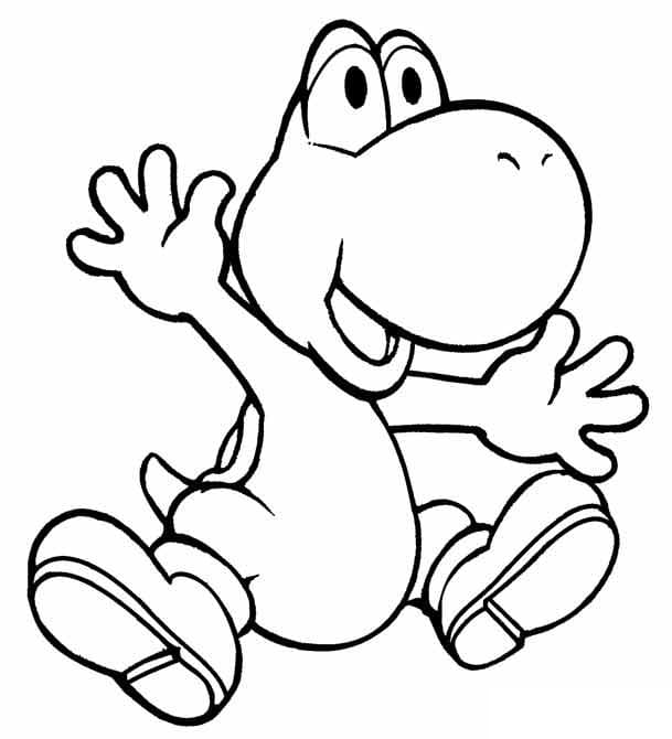 Coloriage Yoshi 12